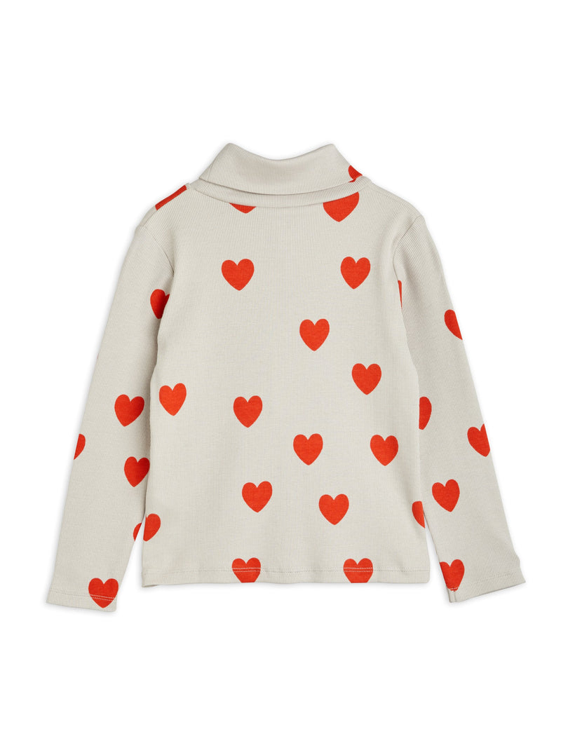 [Mini Rodini] Hearts Long Sleeve Turtleneck