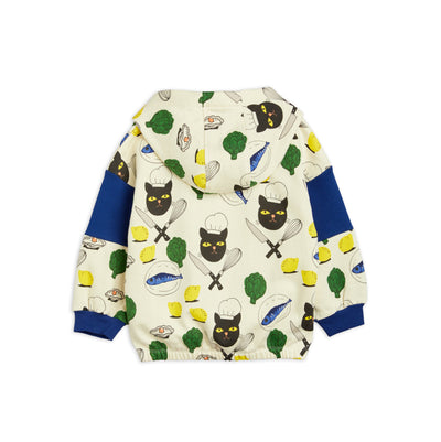 [Mini Rodini] Chef Cat hoodie Multi