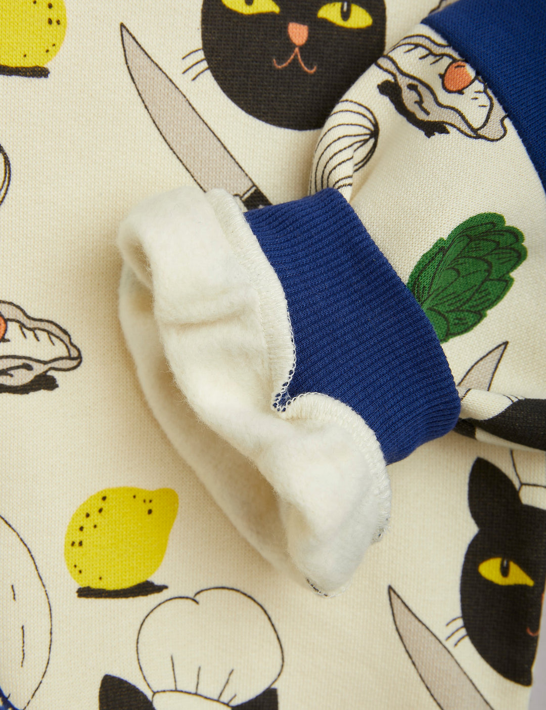 [Mini Rodini] Chef Cat hoodie Multi