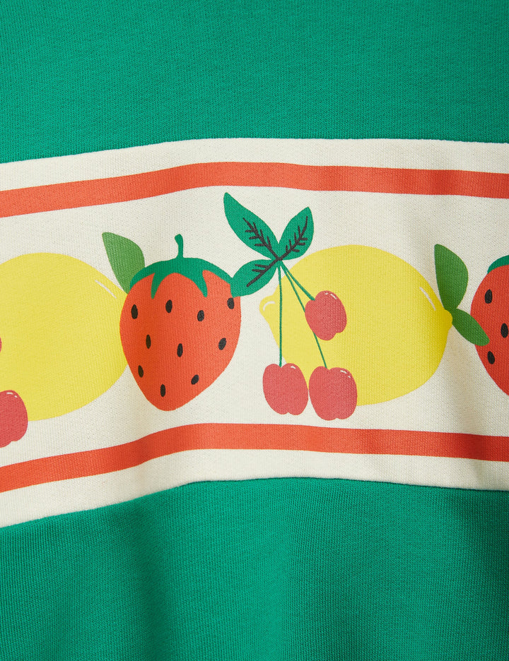 [Mini Rodini] Fruits border sweatshirt green