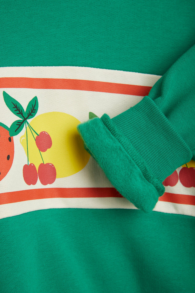 [Mini Rodini] Fruits border sweatshirt green