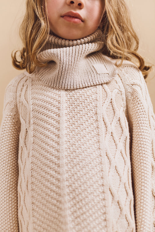 [Liewood][Onesize]  Mathias Cotton Neck Warmer - Sandy