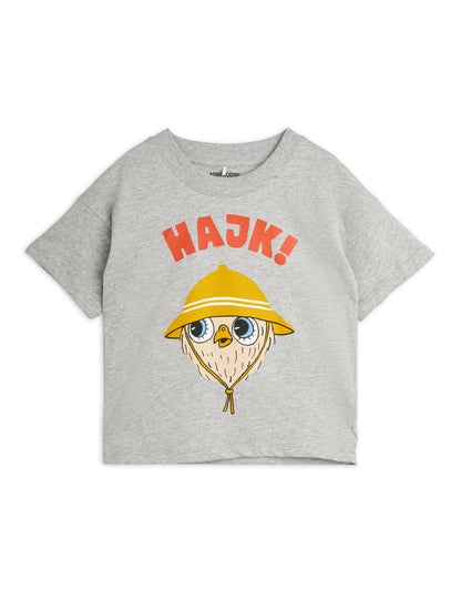 [Mini Rodini] Hike ss Tee - Grey Melange