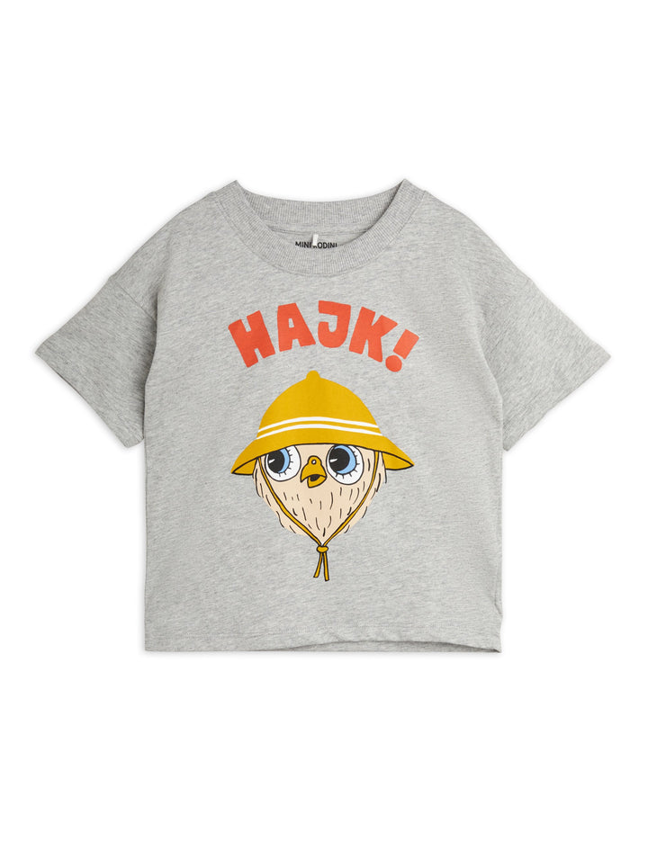 [Mini Rodini] Hike ss Tee - Grey Melange