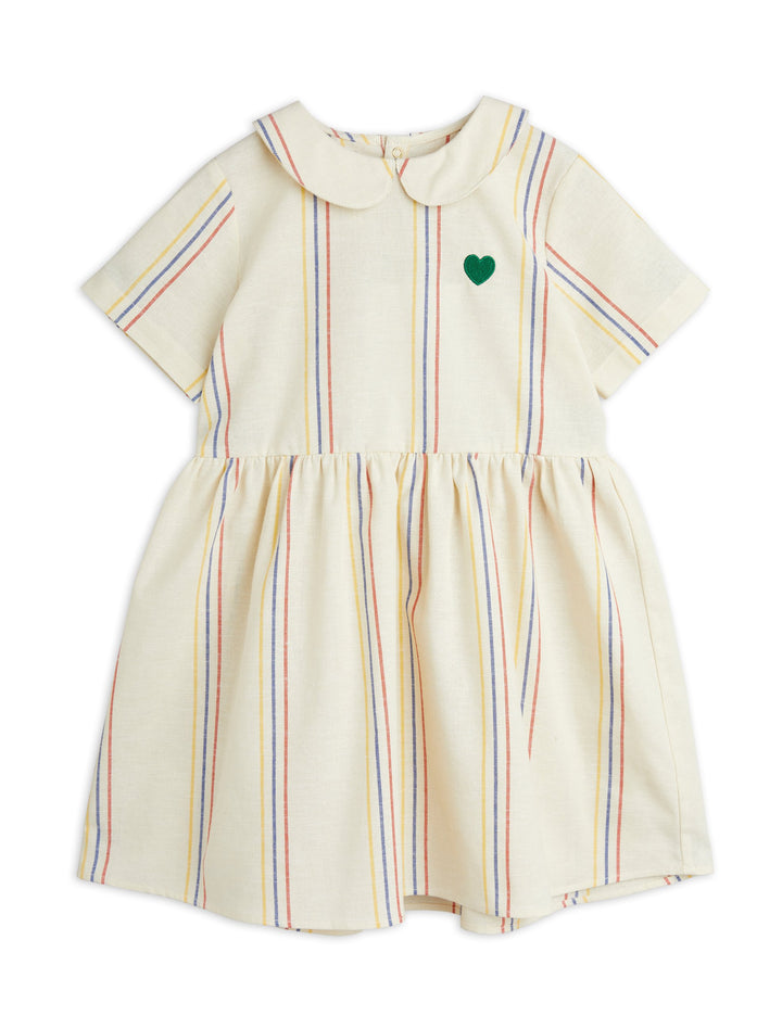 [Mini Rodini] Stripe Woven Dress - Offwhite