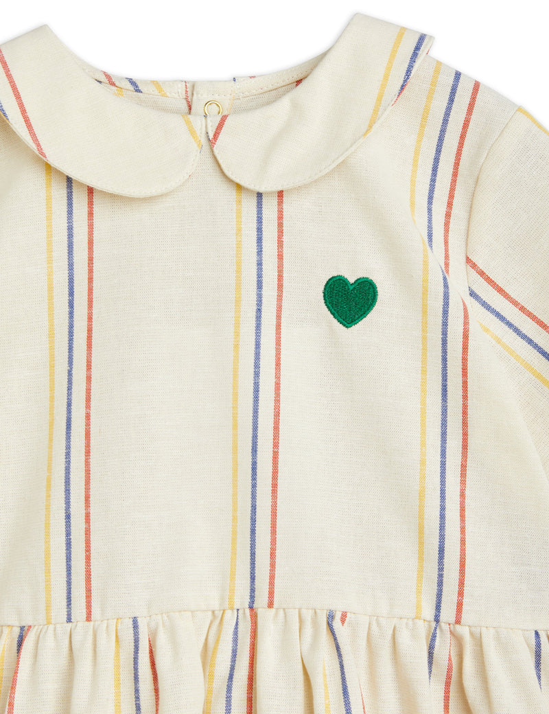 [Mini Rodini] Stripe Woven Dress - Offwhite