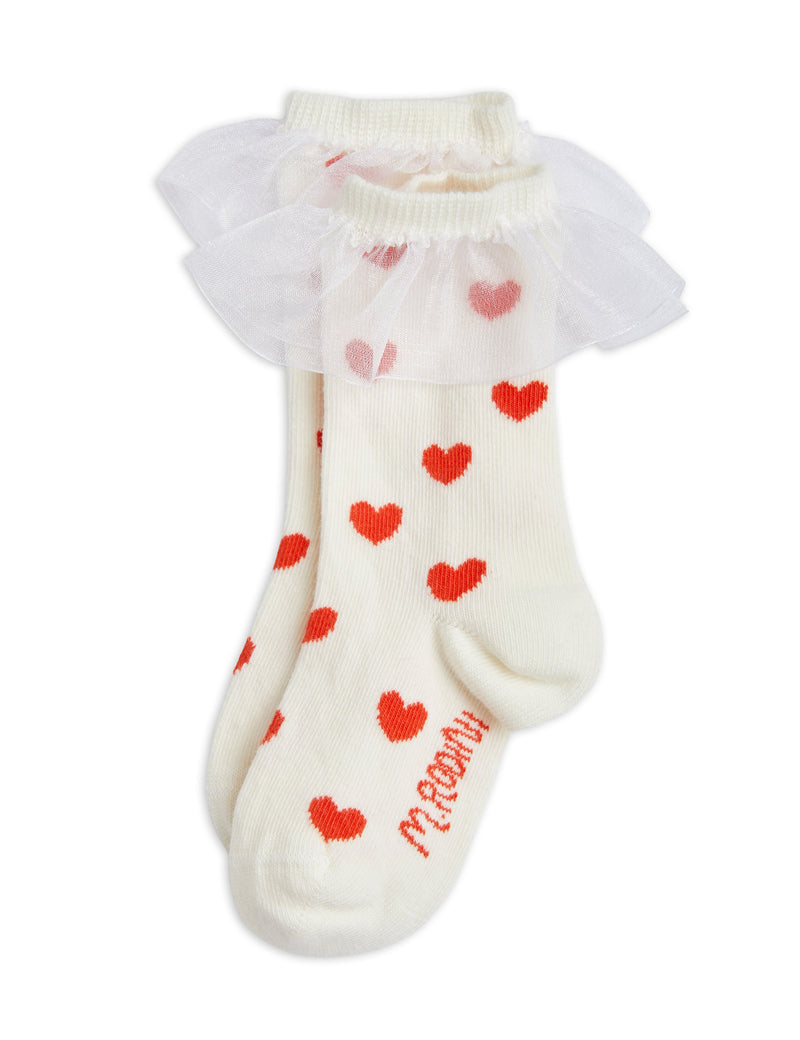 [Mini Rodini] Hearts Frill 1-pack Socks