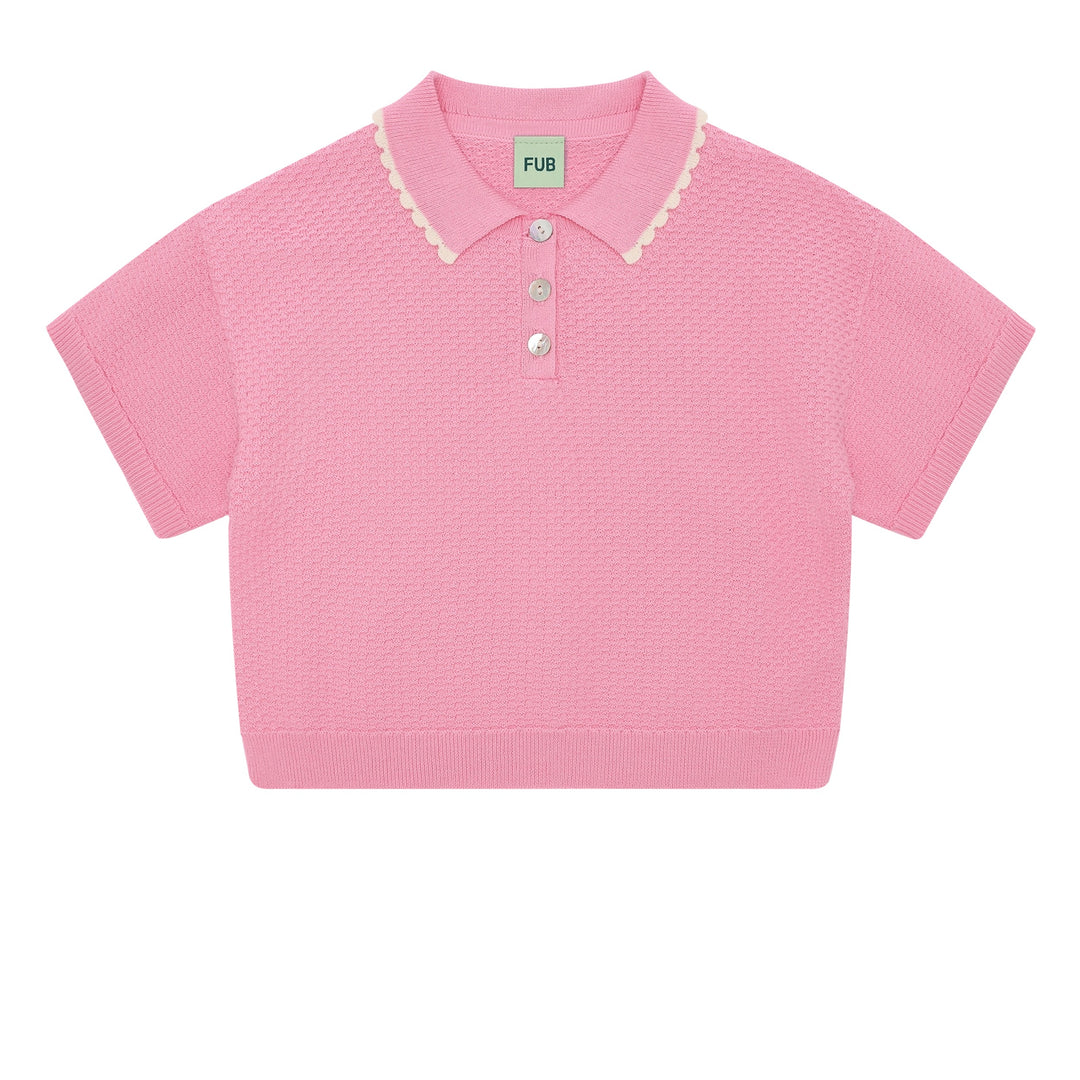 [Fub] Pique Oversize Polo - Candy