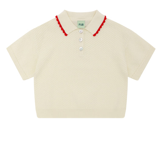 [Fub] Pique Oversize Polo - Ecru