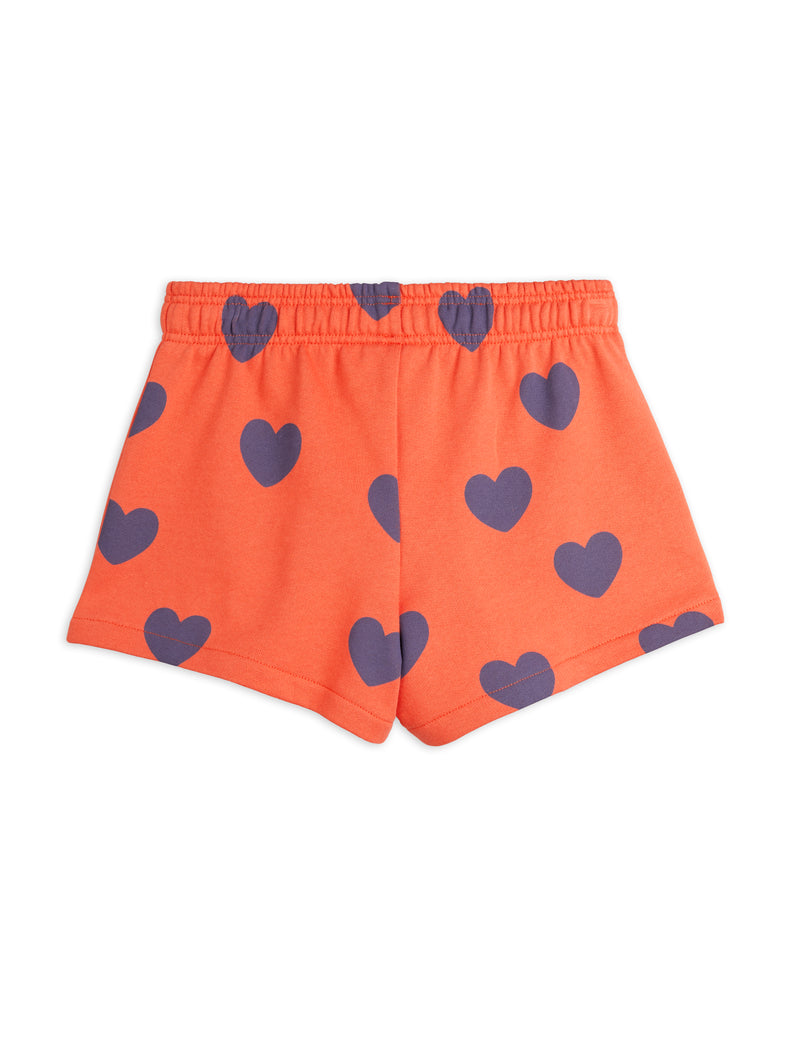 [Mini Rodini] Hearts Aop Sweatshorts - Red