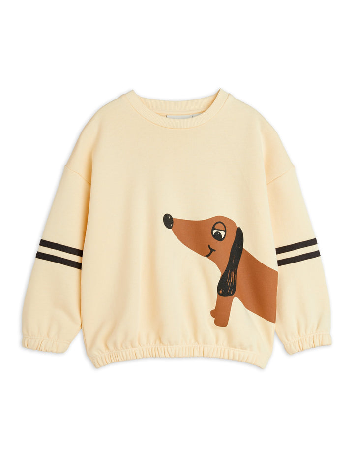 [Mini Rodini] Dog Stripes Sweatshirt  - Beige