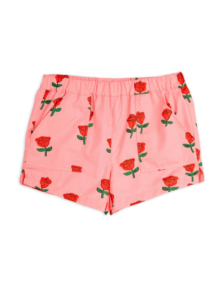 [Mini Rodini] Roses Woven Shorts - Pink