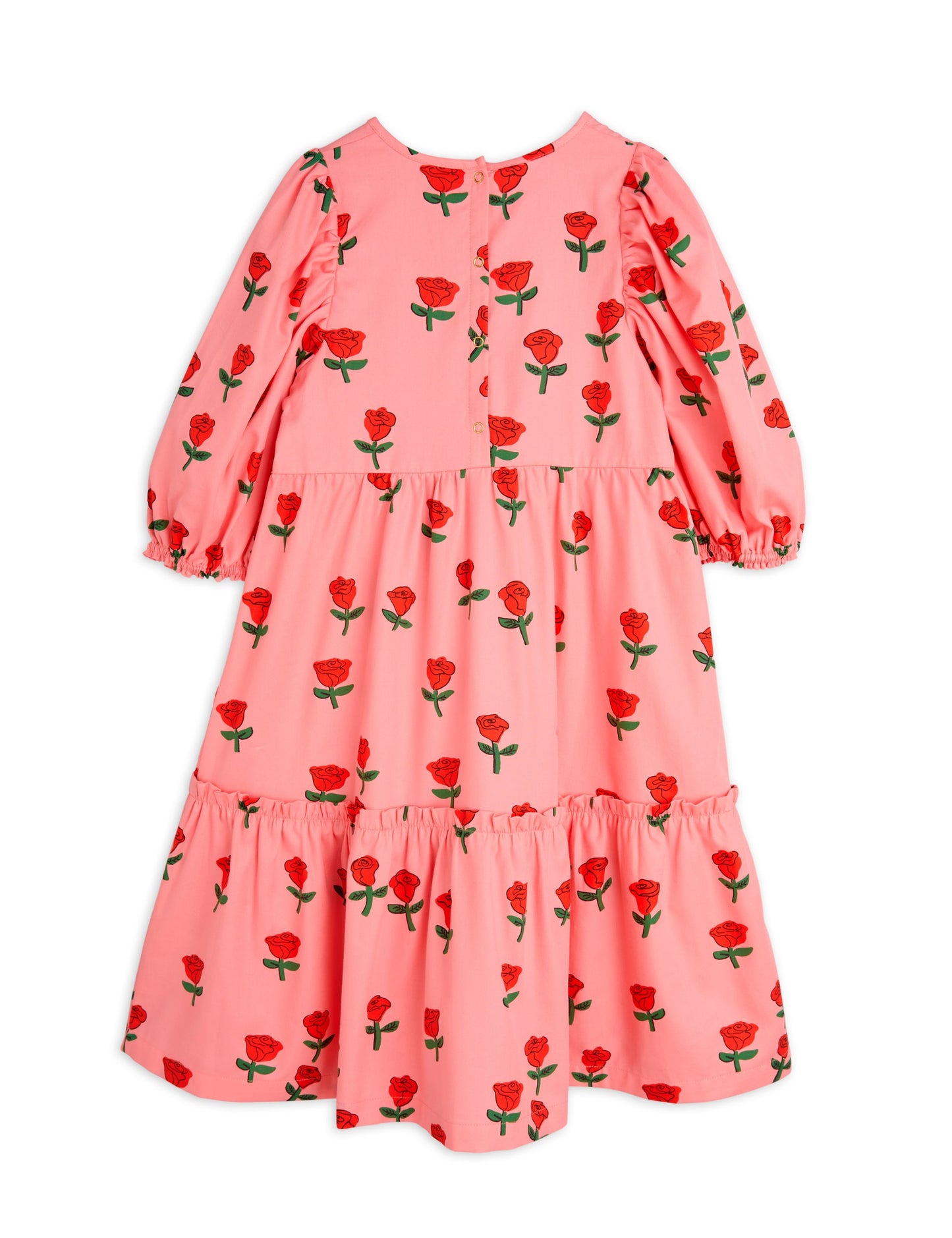 [Mini Rodini] Roses Woven Dress - Pink
