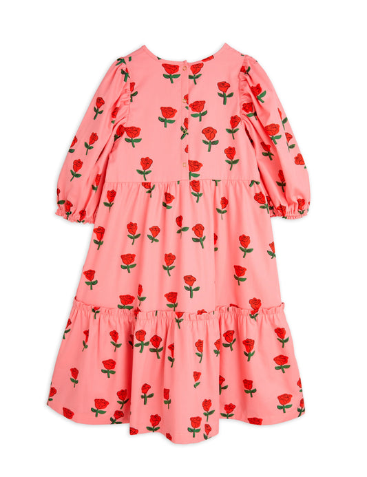 [Mini Rodini] Roses Woven Dress - Pink