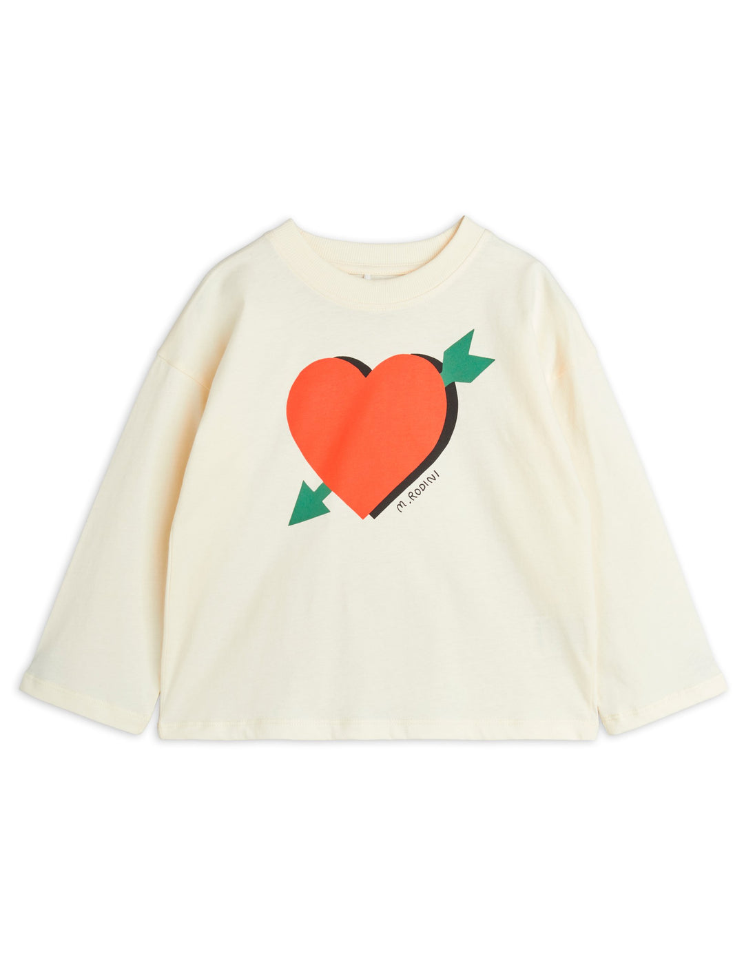 [Mini Rodini] Arrowed Heart Sp Ls Tee- Off White