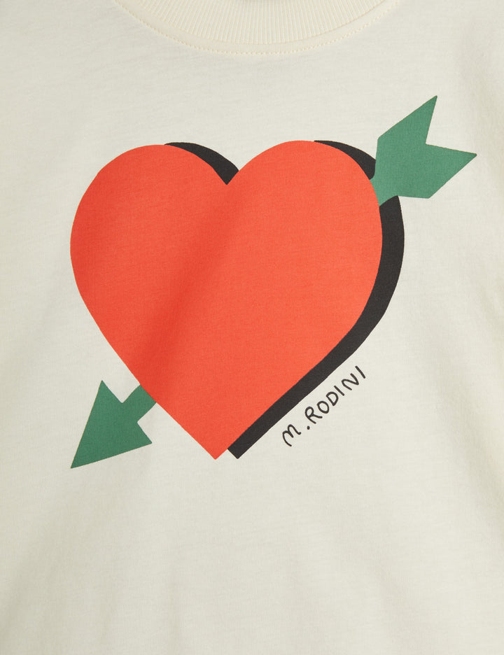 [Mini Rodini] Arrowed Heart Sp Ls Tee- Off White