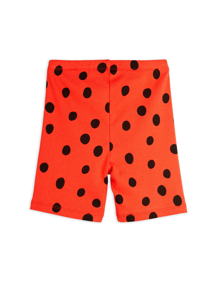 [Mini Rodini] Dots Aop Bike Shorts - Red