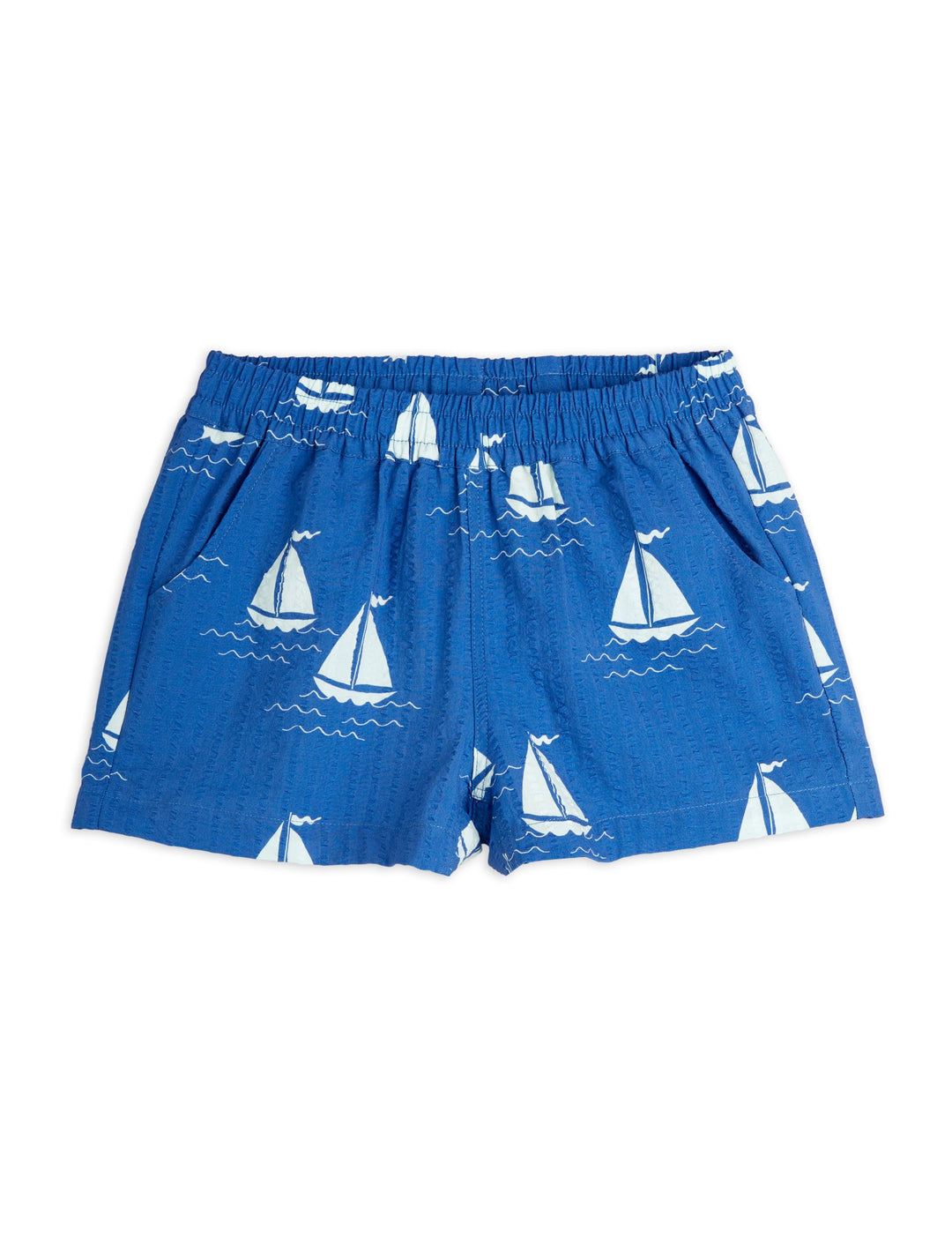 [Mini Rodini] Sailing Boats Aop Woven Shorts - Blue