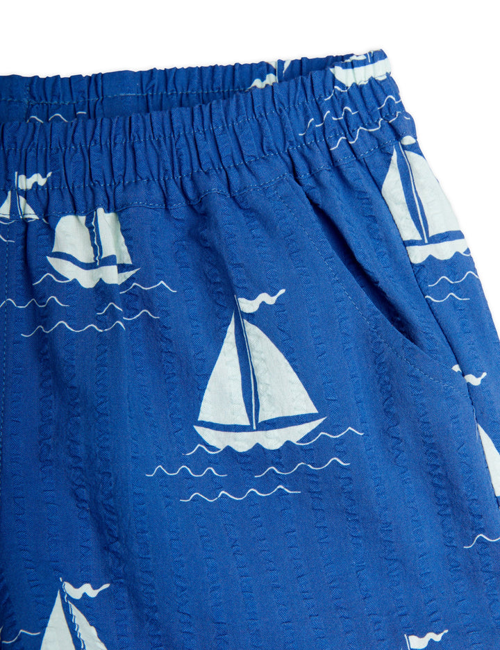 [Mini Rodini] Sailing Boats Aop Woven Shorts - Blue