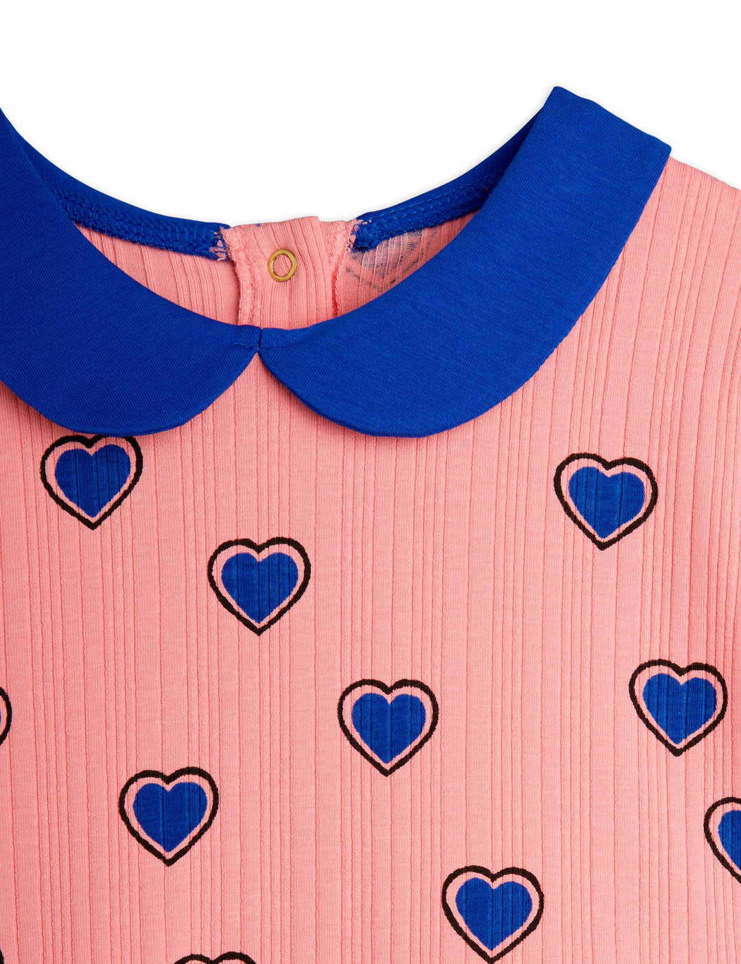 [Mini Rodini] Outlined Hearts Aop Ss Dress - Pink