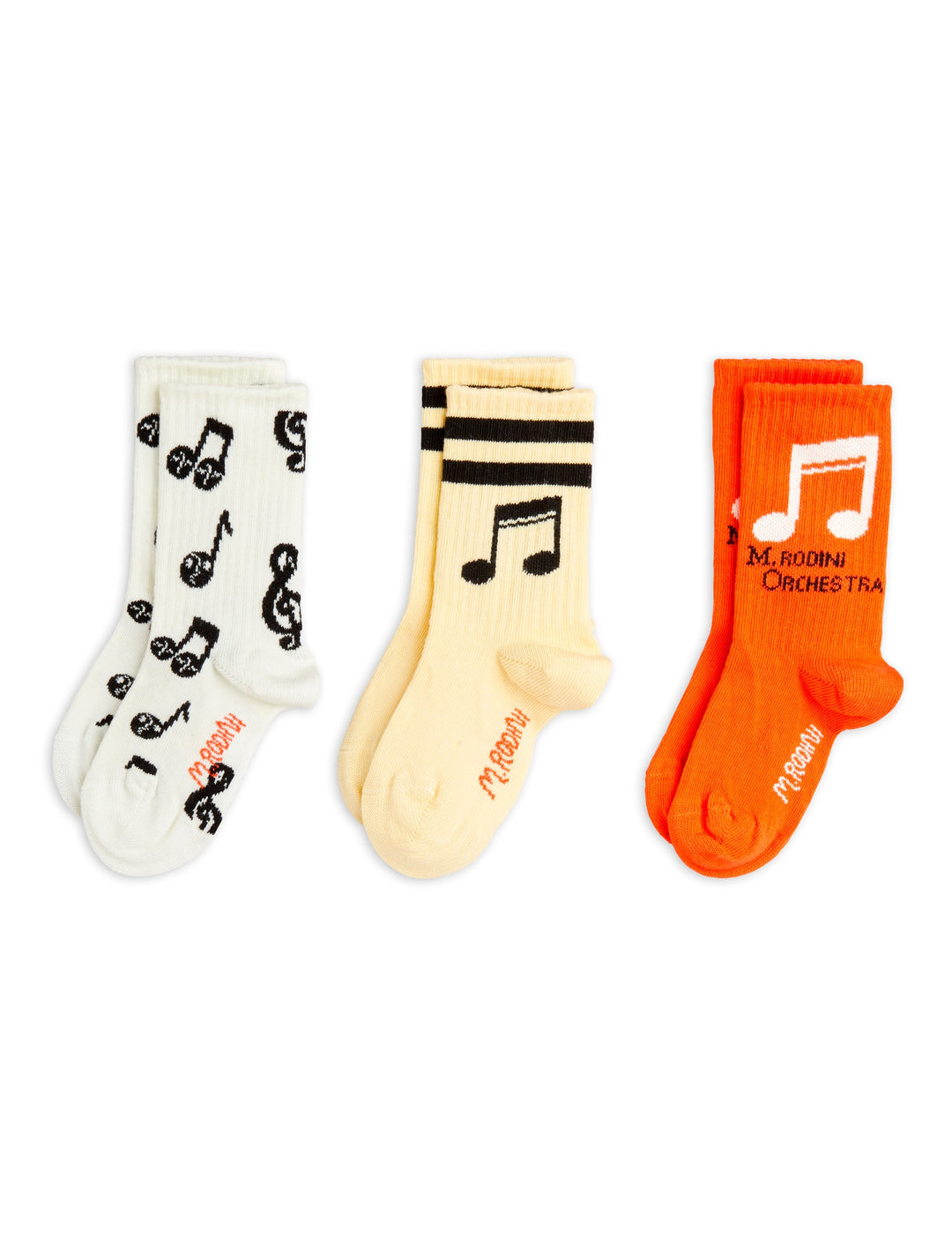 [Mini Rodini] Note 3-Pack Socks - Multi