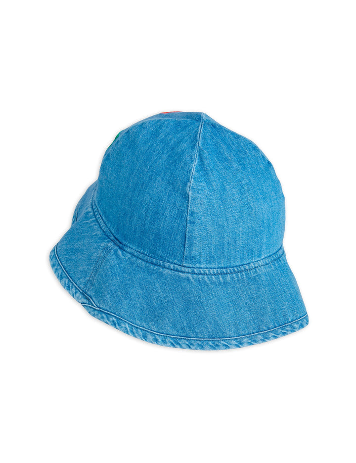 [Mini Rodini] Note Emb Sun Hat - Blue