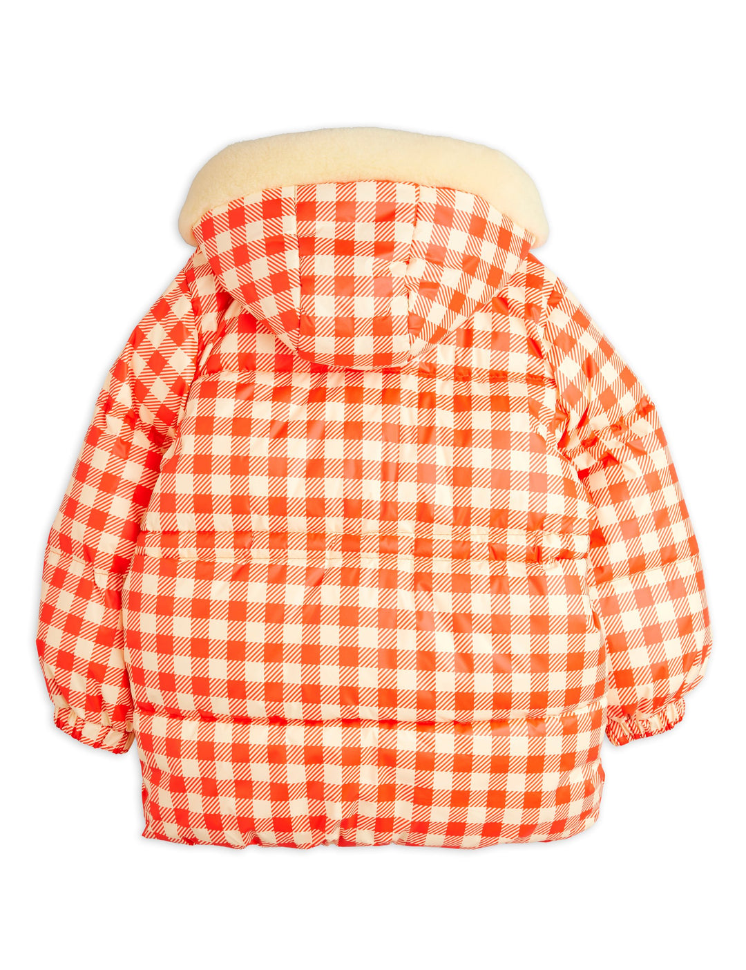 [Mini Rodini] Ritzratz Patch Gingham Aop Heavy Puffer - Red