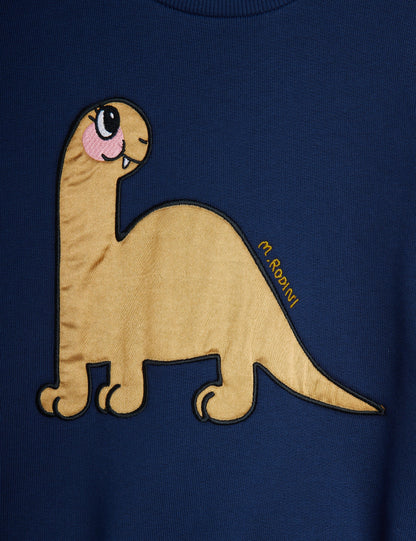 [Mini Rodini] Dino application sweatshirt - Blue