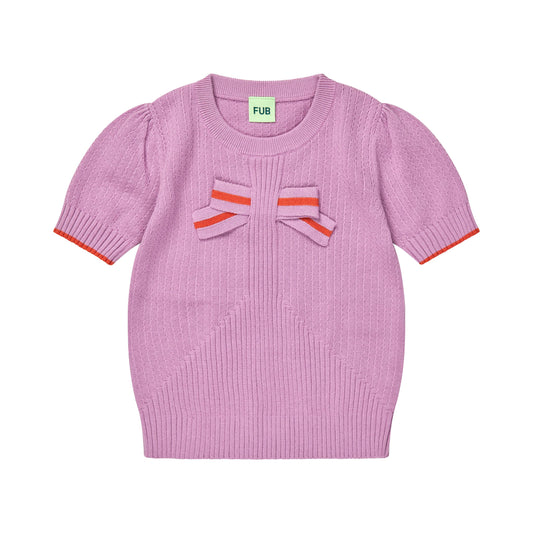 [Fub] Bow Tee - Orchid