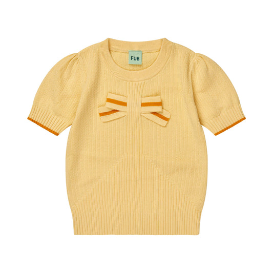 [Fub] Bow Tee - Vanilla
