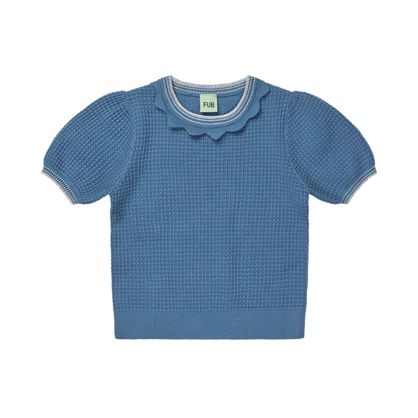 [Fub] Structure Tee - Washed Indigo