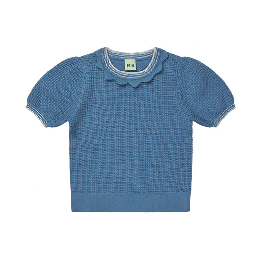 [Fub] Structure Tee - Washed Indigo