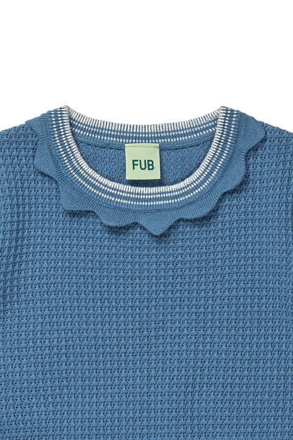 [Fub] Structure Tee - Washed Indigo