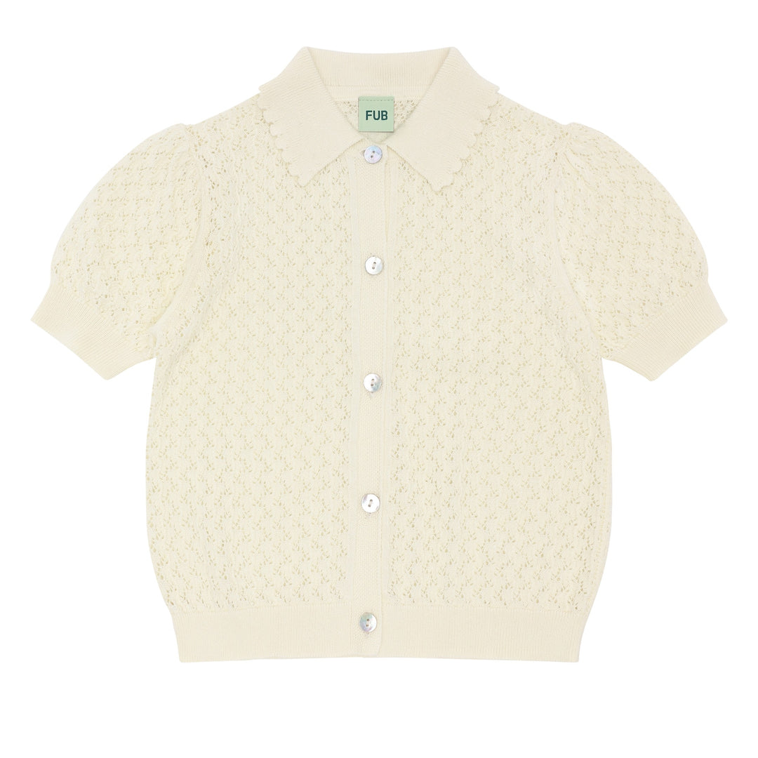 [Fub] Pointelle Shirt - Ecru