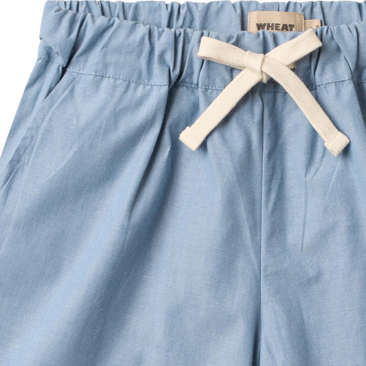 [Wheat]Shorts Cuba - Blue Chambrey