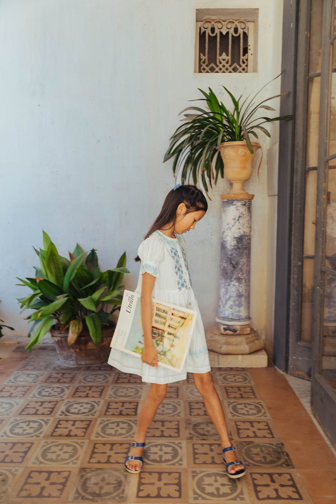 [Lali Kids] Ivy Dress - Opaline Embroidery