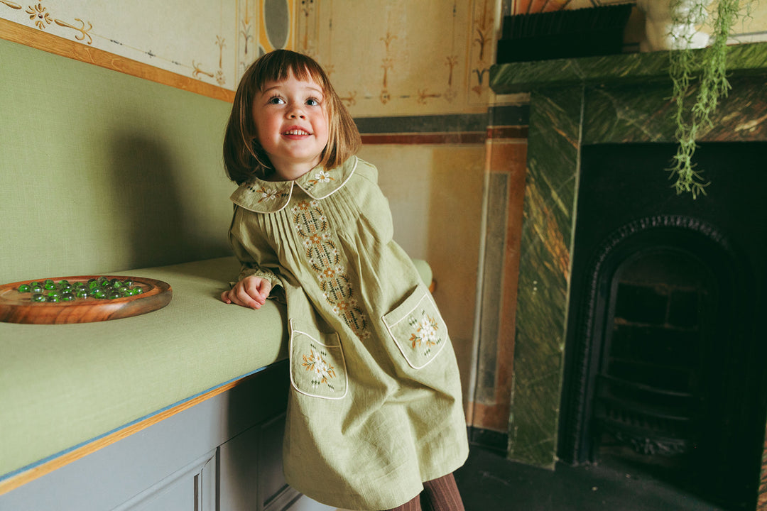 [Lali Kids] Marie Dress - Feded Moss