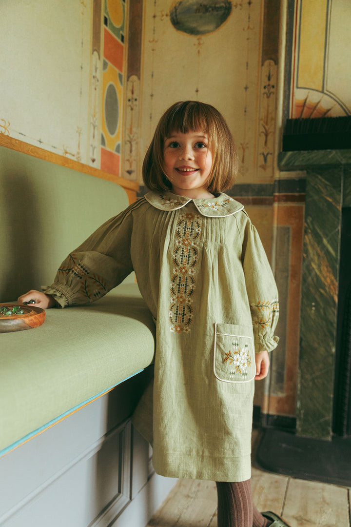 [Lali Kids] Marie Dress - Feded Moss