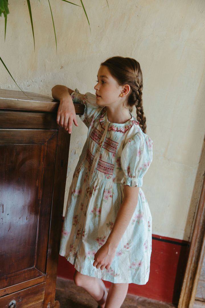 [Lali Kids] Ivy Dress - Minty Stripe Print