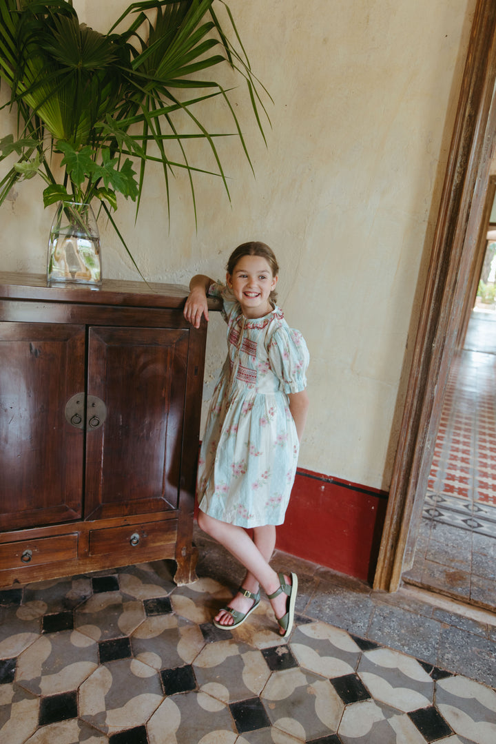 [Lali Kids] Ivy Dress - Minty Stripe Print