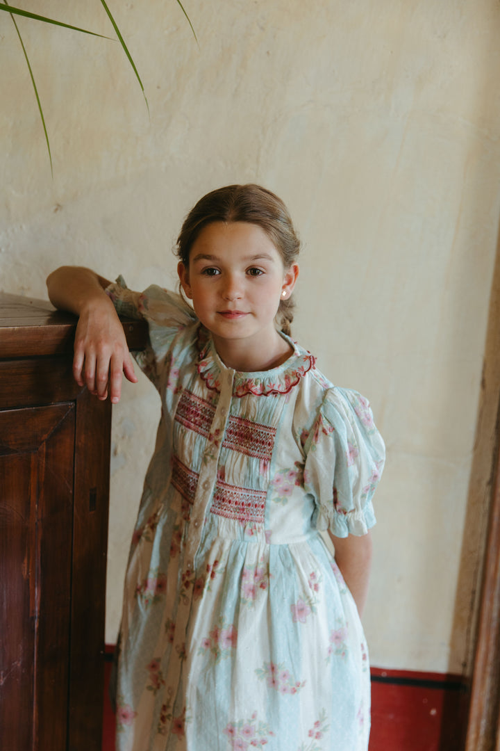 [Lali Kids] Ivy Dress - Minty Stripe Print
