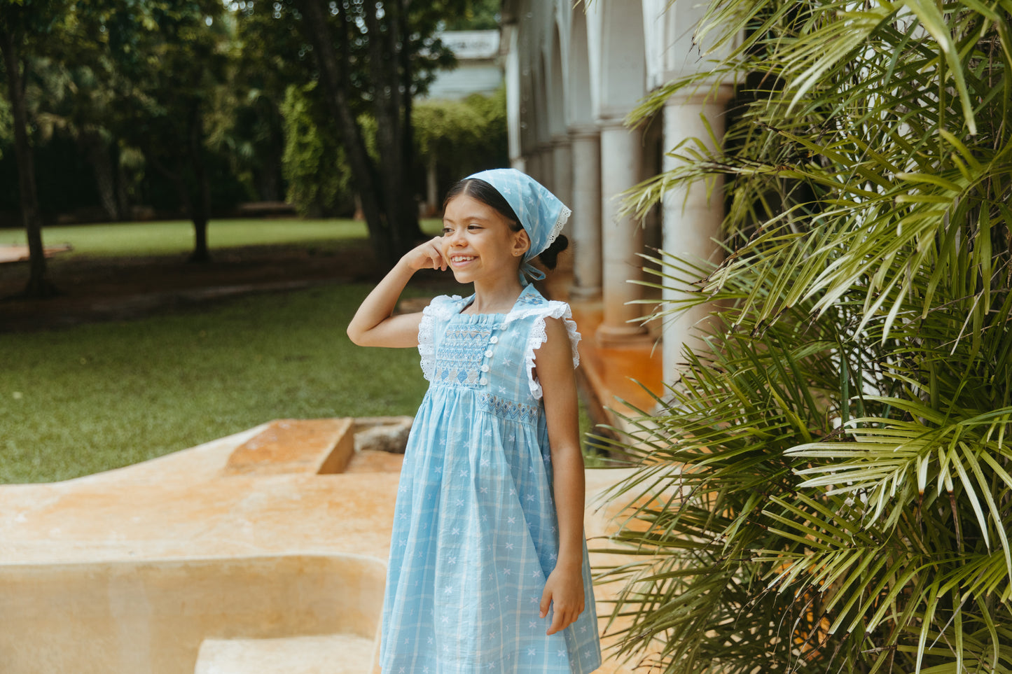 [Lali Kids] Isla Dress - Vintage Blue Plaid