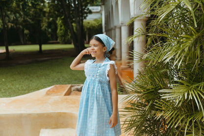 [Lali Kids] Isla Dress - Vintage Blue Plaid