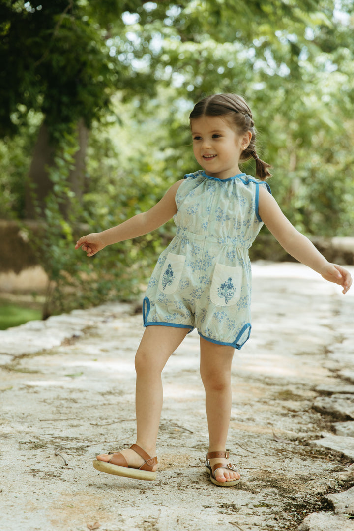 [Lali Kids] Sunsuit - Minty Flower