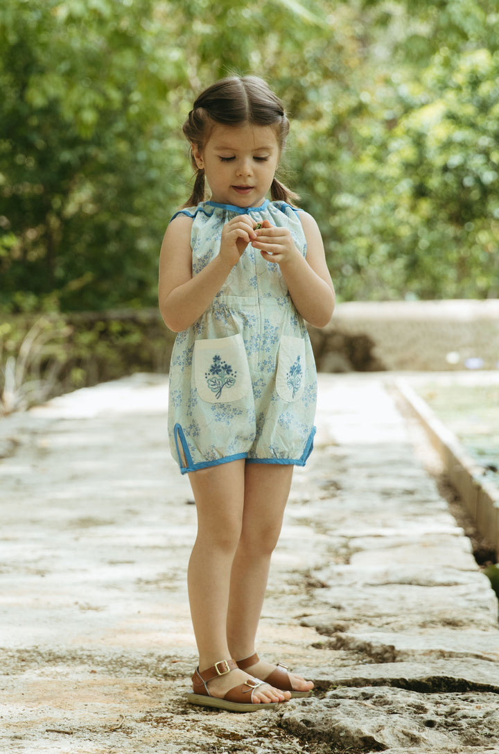 [Lali Kids] Sunsuit - Minty Flower