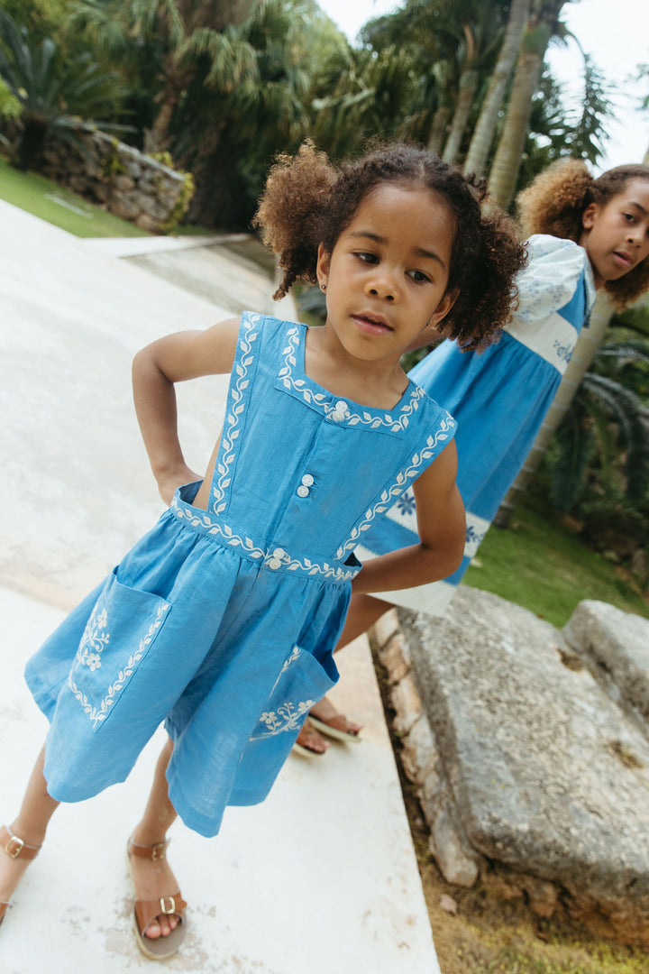 [Lali Kids] Clara romper - Coastal Blue