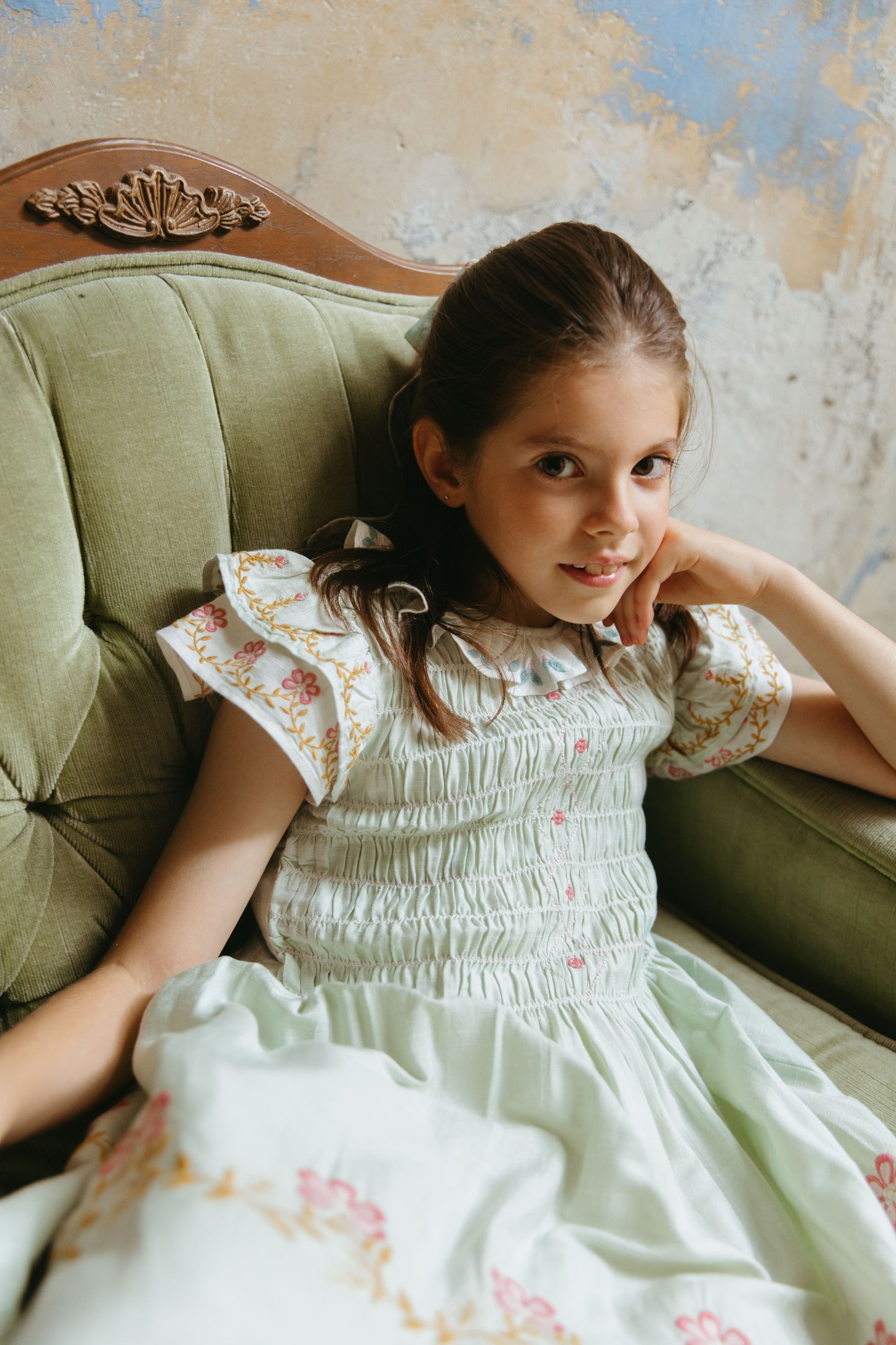 [Lali Kids] Jane Dress in Pale Aqua - Pale Aqua
