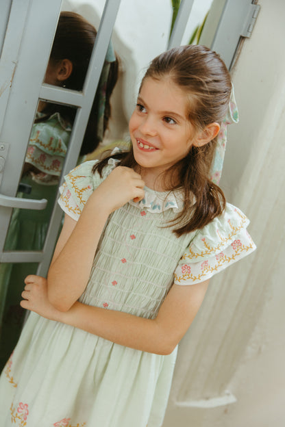 [Lali Kids] Jane Dress in Pale Aqua - Pale Aqua