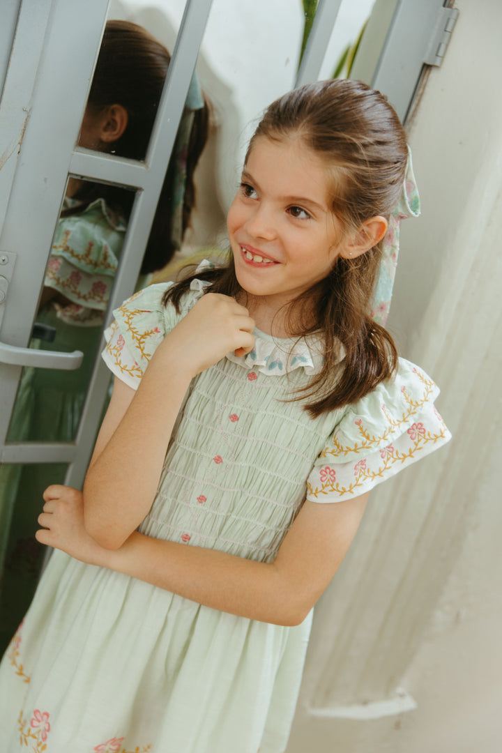 [Lali Kids] Jane Dress in Pale Aqua - Pale Aqua