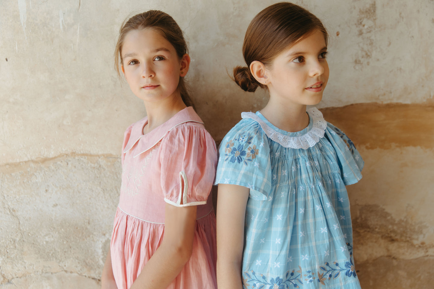 [Lali Kids] Tulip Set - Vintage Blue Plaid